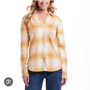 NEW Weatherproof light flannel shirt LARGE